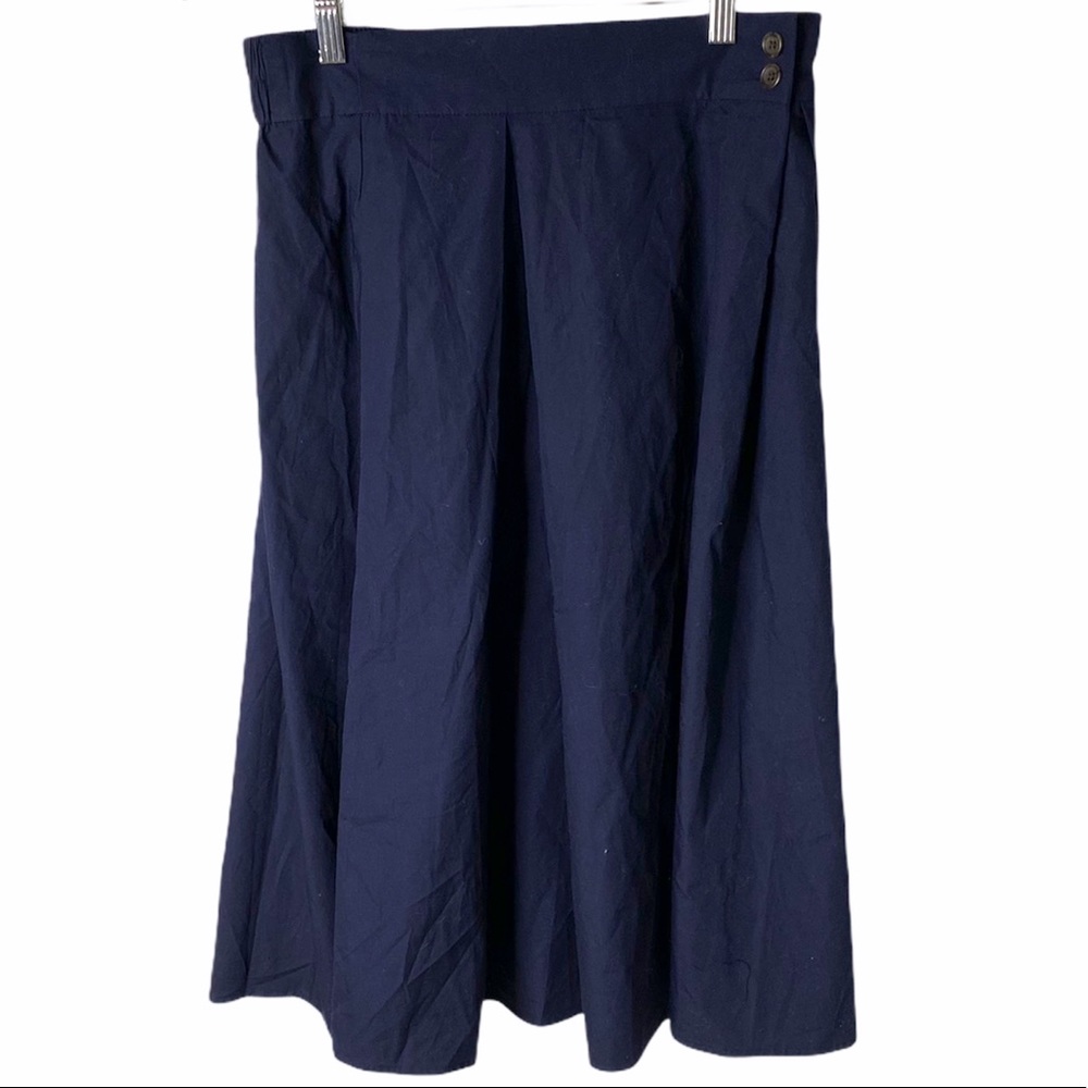 Banana Republic Factory Navy Midi Skirt